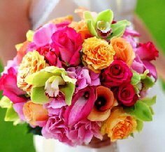 tropical destination wedding _pink_orange wedding bouquet tropical destination wedding _pink_orange wedding bouquet