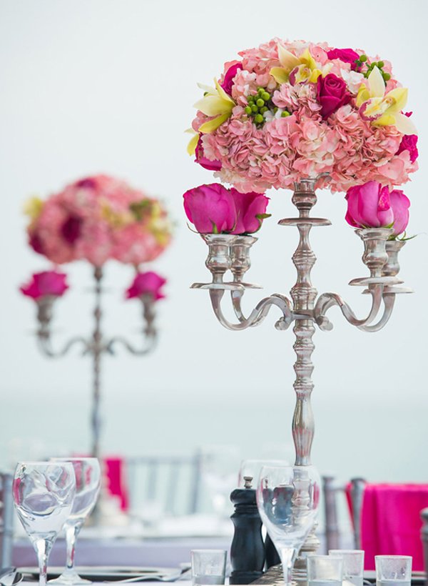 Luxury Jamaica Destination Wedding Centerpiece by Weddings Romantique