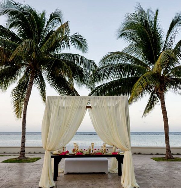 Luxury Jamaica Moon Palace Grande Outdoor Terrace Wedding Reception
