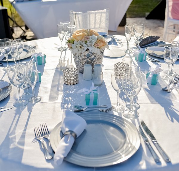 Moon Palace Greek Orthodox Ocean Front Gazebo reception decorations