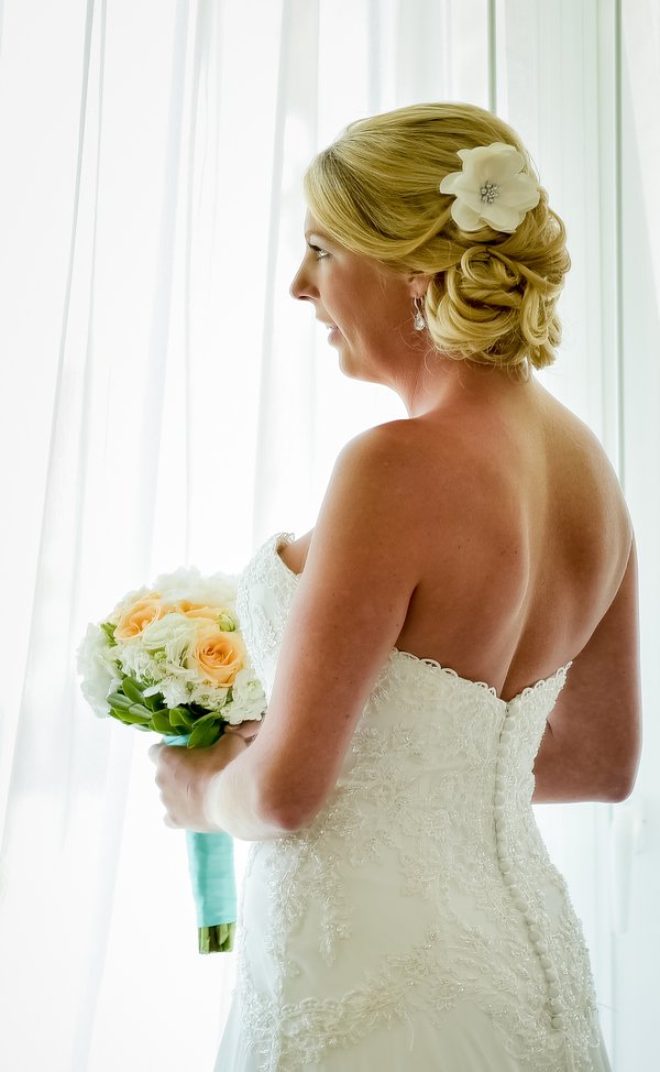 Moon Palace Greek Orthodox Wedding _Stylish Beach wedding Hair style