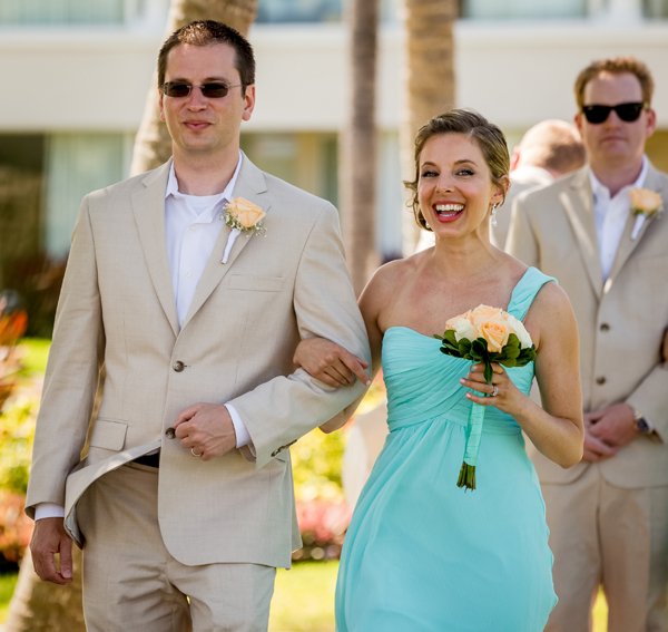 Moon Palace Greek Orthodox Wedding _Tiffany blue Bridesmaids dresses