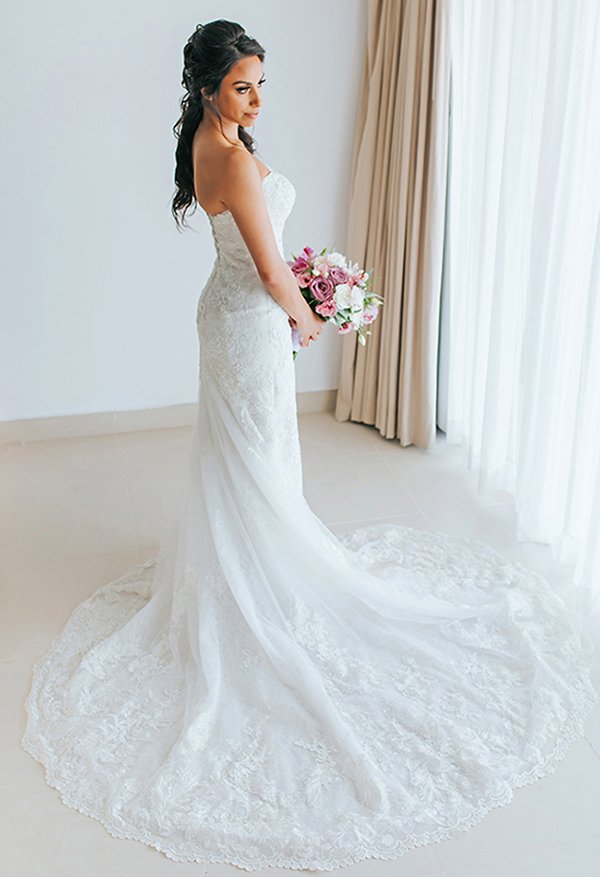 Luxury Punta Cana Destination Wedding Dress_bride getting ready