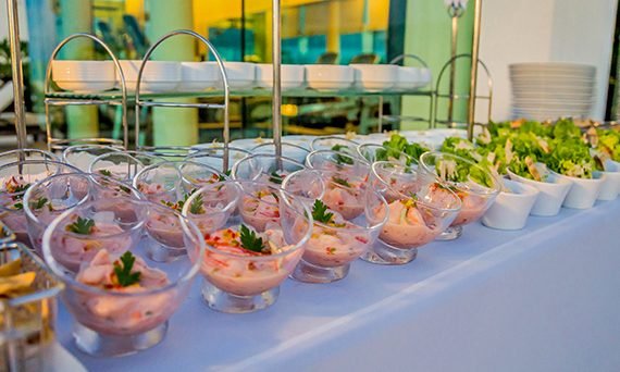 Beach Palace Reception food display_By Weddings Romantique