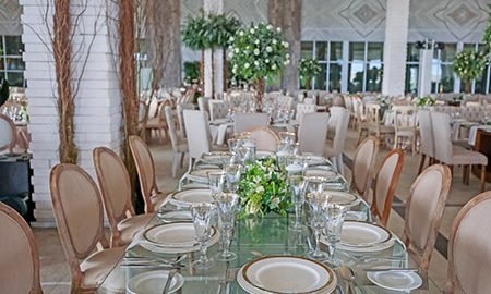 The Grand At Moon Palace Cancun Luxury Wedding Reception Table Decorations Set up _Sun Terrace