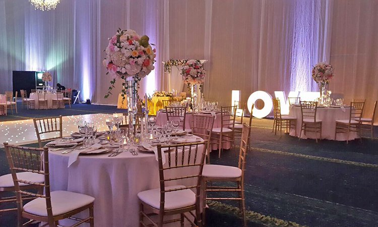Hard Rock Hotel Punta Cana Weddings_ Elegant Destination Reception venue location set up