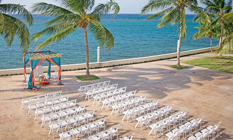 Moon Palace Jamaica Grande Weddings Resort Ocean Front Terrace Ceremony