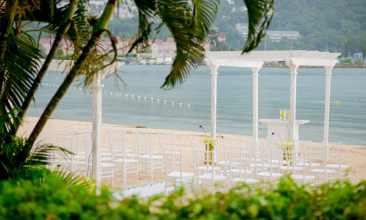 Moon Palace Jamaica Grande Weddings Resort Wedding Beach Ceremony Venue Location