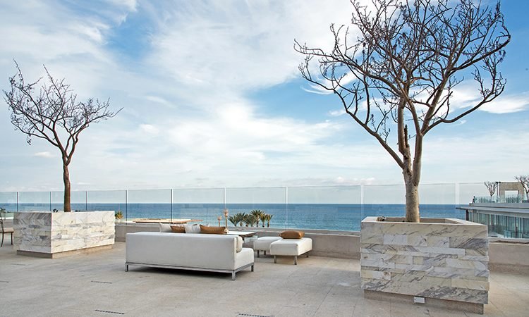 Los Cabos Le Blanc Weddings_ Ocean Front Terrace Luxury Lounge Reception Venue Location Set up